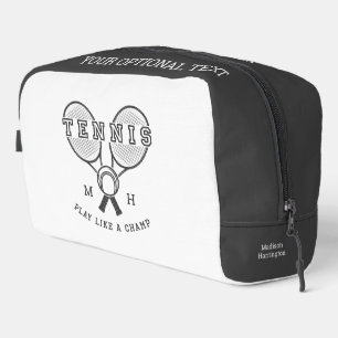Benutzerdefiniertes Monogramm und Name TENNIS Waschbeutel
