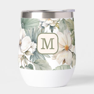 Benutzerdefiniertes Monogramm Wasserfarben-Blumenm