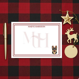 Benutzerdefiniertes Monogramm Weihnachten Deutsche Post-it Klebezettel