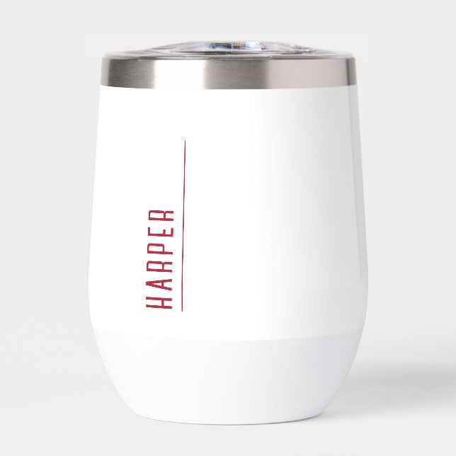 Benutzerdefiniertes Monogramm weiß (Vorderseite)