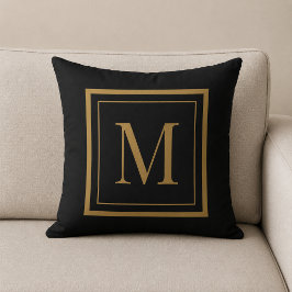 Benutzerdefiniertes Monogramm-Wurfkissen mit schwa Kissen