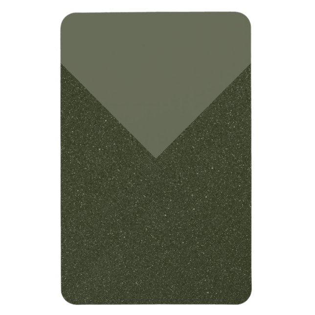 Benutzerdefiniertes Moss Green V-Shape-Magnet - An Magnet (Vertikal)