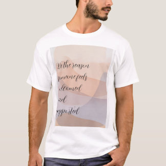 Benutzerdefiniertes Motivations-Zitat-T-Shirt T-Shirt