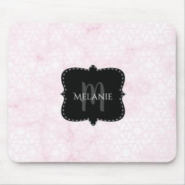 Benutzerdefiniertes Mouse Pad Pink Dusty Geometric Mousepad