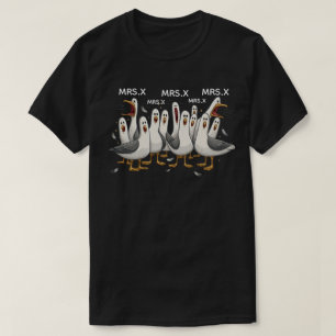 Benutzerdefiniertes Möwen-Lehrer-Shirt, Lustiges L T-Shirt