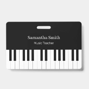 Benutzerdefiniertes Musik-Piano-Lehrer- und Schüle Ausweis