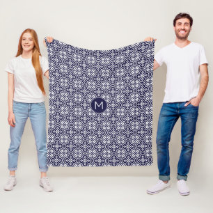 Benutzerdefiniertes Muster für Portugese-Tiles Fleecedecke