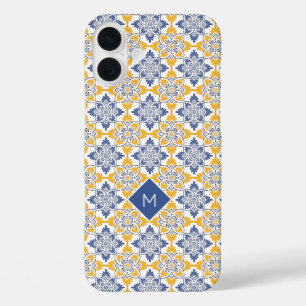 Benutzerdefiniertes Muster für Portugese-Tiles iPhone 16 Plus Hülle