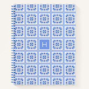 Benutzerdefiniertes Muster für Portugese-Tiles Notizbuch