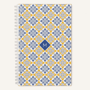 Benutzerdefiniertes Muster für Portugese-Tiles Notizbuch