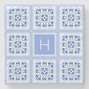 Benutzerdefiniertes Muster für Portugese-Tiles Steinuntersetzer