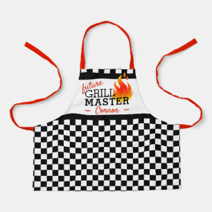 Benutzerdefiniertes Muster für schwarze und weiße  Schürze