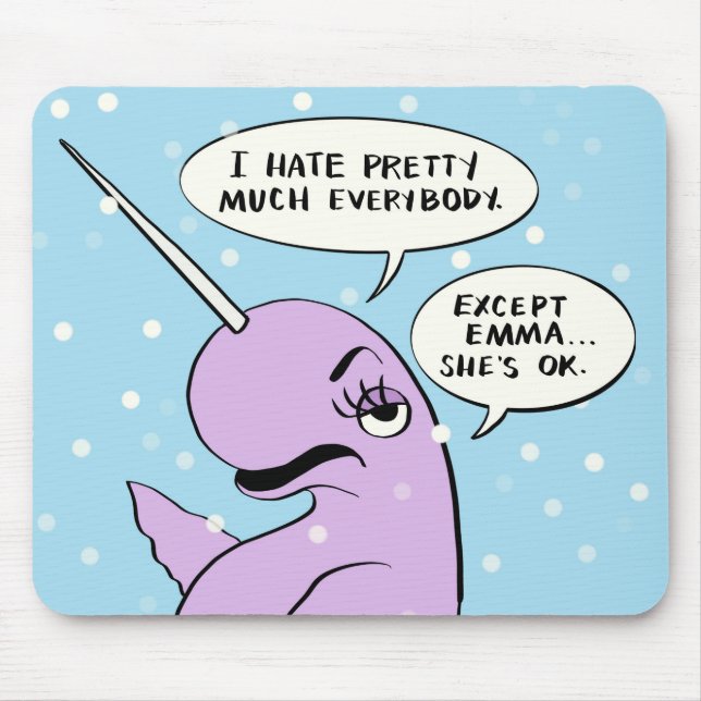 Benutzerdefiniertes Nadine-Mauspad für Emma Mousepad (Vorne)