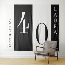 Benutzerdefiniertes Namens- und Altersbanner, Schw