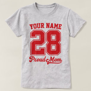 Benutzerdefiniertes Namens- und Nummer-Shirt, Stol T-Shirt
