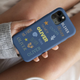 Benutzerdefiniertes Namensdesign Strand Seestern Case-Mate iPhone Hülle
