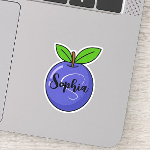 Benutzerdefiniertes Namensmonogramm kawaii Süße Aufkleber