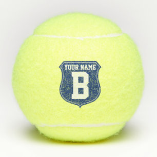 Benutzerdefiniertes Namensmonogramm-Logo-Tennissba Tennisbälle