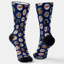 Benutzerdefiniertes Niedliches 8-Foto-Pet-Collage Socken