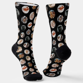 Benutzerdefiniertes Niedliches 8-Foto-Pet-Collage Socken