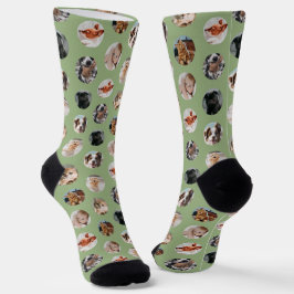 Benutzerdefiniertes Niedliches 8-Foto-Pet-Collage Socken