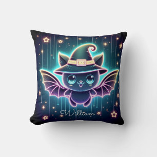 Benutzerdefiniertes Niedliches Halloween-Bat mit H Kissen