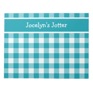 Benutzerdefiniertes Notepad oder Jotter, Aquamarin Notizblock
