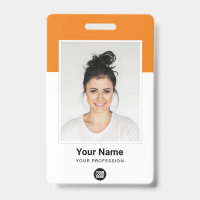 Benutzerdefiniertes Orange Employee Grosses Foto,
