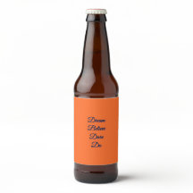 Benutzerdefiniertes orangefarbenes Bierflascheneti