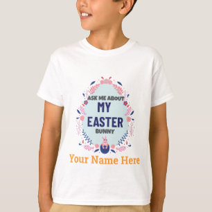 Benutzerdefiniertes Osterei Frag mich über meinen T-Shirt