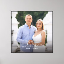 Benutzerdefiniertes Paar Foto Liebesskript Namen