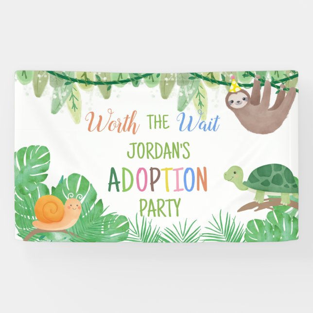 Benutzerdefiniertes Party für die Wait-Adoption Banner (Horizontal)