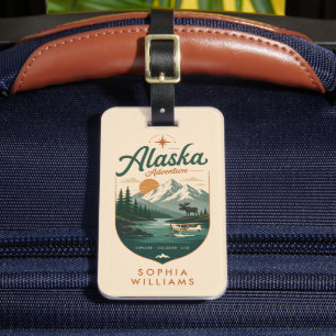 Benutzerdefiniertes Pastell Hellrosa Alaska Abente Gepäckanhänger