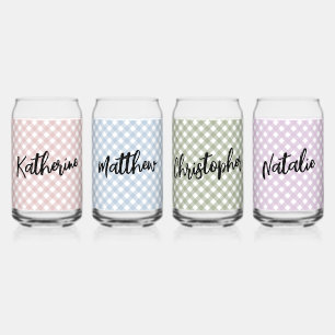 Benutzerdefiniertes Pastell-Rosa-Blau-Grün-Lila-Ka Dosenglas