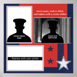 Benutzerdefiniertes Patriotisches Foto Collage Dis Poster