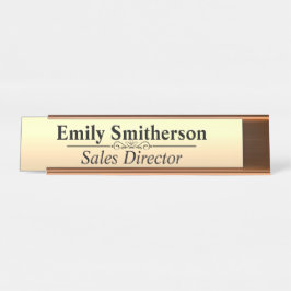 Benutzerdefiniertes Personalisiertes 2 x 8 Schreib Schreibtischnamensplakette