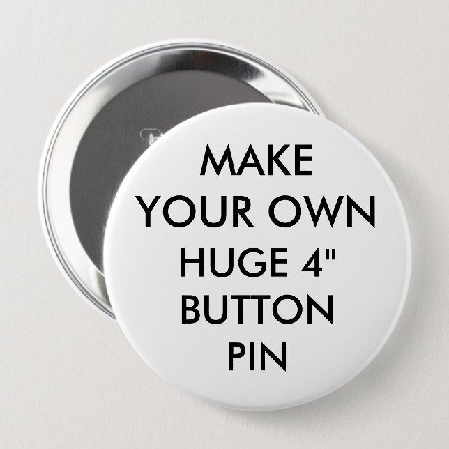 Benutzerdefiniertes Personalisiertes 4" Button-Abz Button (Vorne & Hinten)