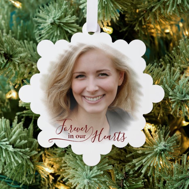 Benutzerdefiniertes Personalisiertes Classic-Foto- Ornament Karte (Insitu (Baum))