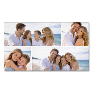 Benutzerdefiniertes personalisiertes Familienfoto Magnetische Visitenkarte