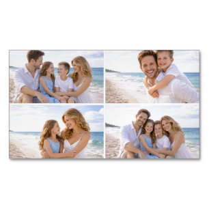Benutzerdefiniertes personalisiertes Familienfoto Magnetische Visitenkarte