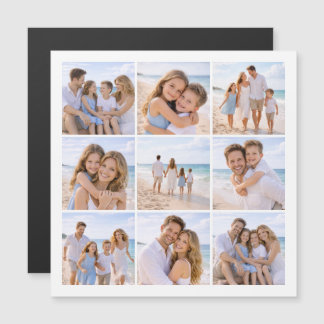 Benutzerdefiniertes personalisiertes Familienfoto Magnetkarte