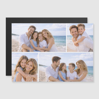 Benutzerdefiniertes personalisiertes Familienfoto Magnetkarte