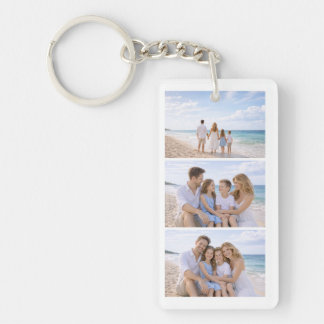 Benutzerdefiniertes personalisiertes Familienfoto Schlüsselanhänger