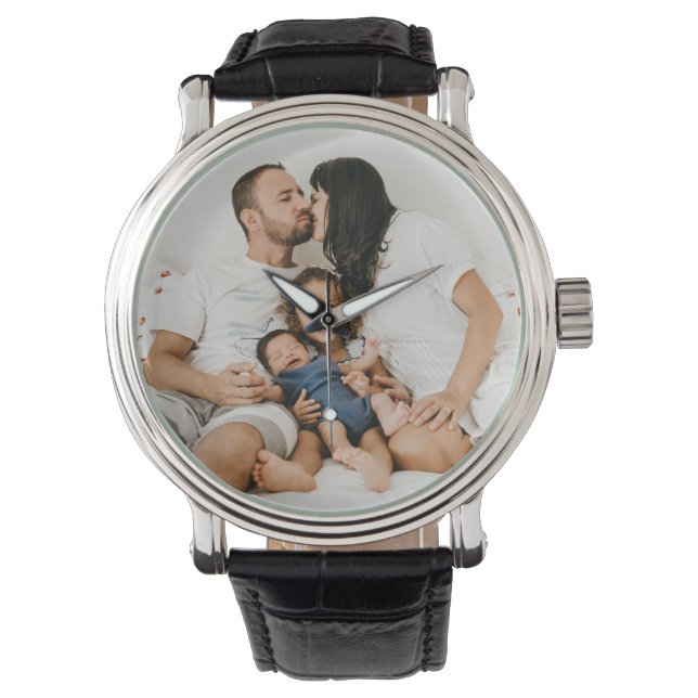 Benutzerdefiniertes Personalisiertes Foto Armbanduhr (Vorderseite)