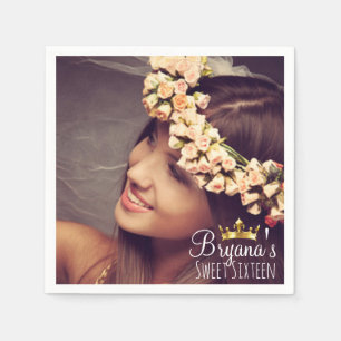 Benutzerdefiniertes Personalisiertes Foto Bild Süß Serviette