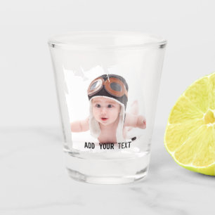 Benutzerdefiniertes Personalisiertes Foto drucken Schnapsglas