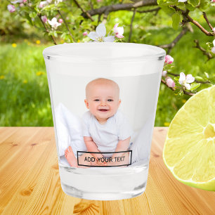 Benutzerdefiniertes Personalisiertes Foto drucken Schnapsglas