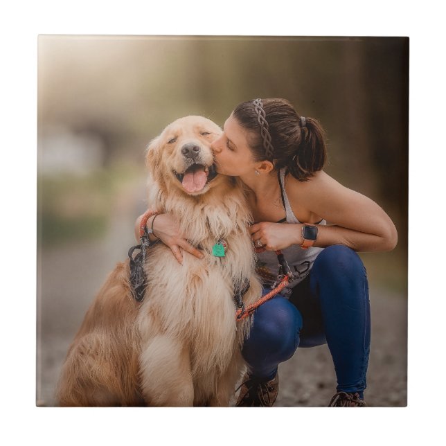 Benutzerdefiniertes personalisiertes Foto  Fliese (Vorderseite)