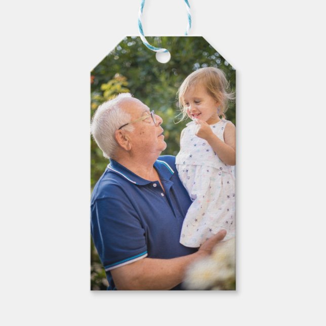 Benutzerdefiniertes Personalisiertes Foto Geschenkanhänger (Vorderseite)