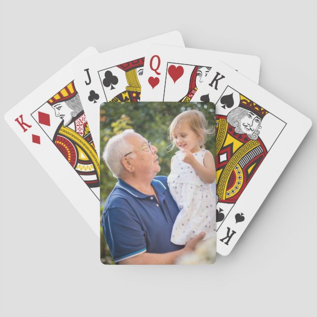 Benutzerdefiniertes Personalisiertes Foto Spielkarten (Rückseite)